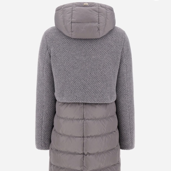 Herno mixed media jacket in grey, size 42 (US 10). - Picture 2 of 3